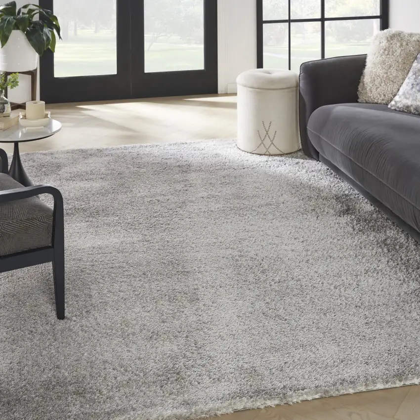 Gray Shag Area Rug Photo 8