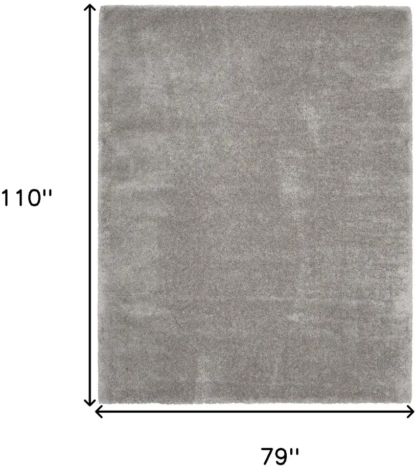 Gray Shag Area Rug Photo 3