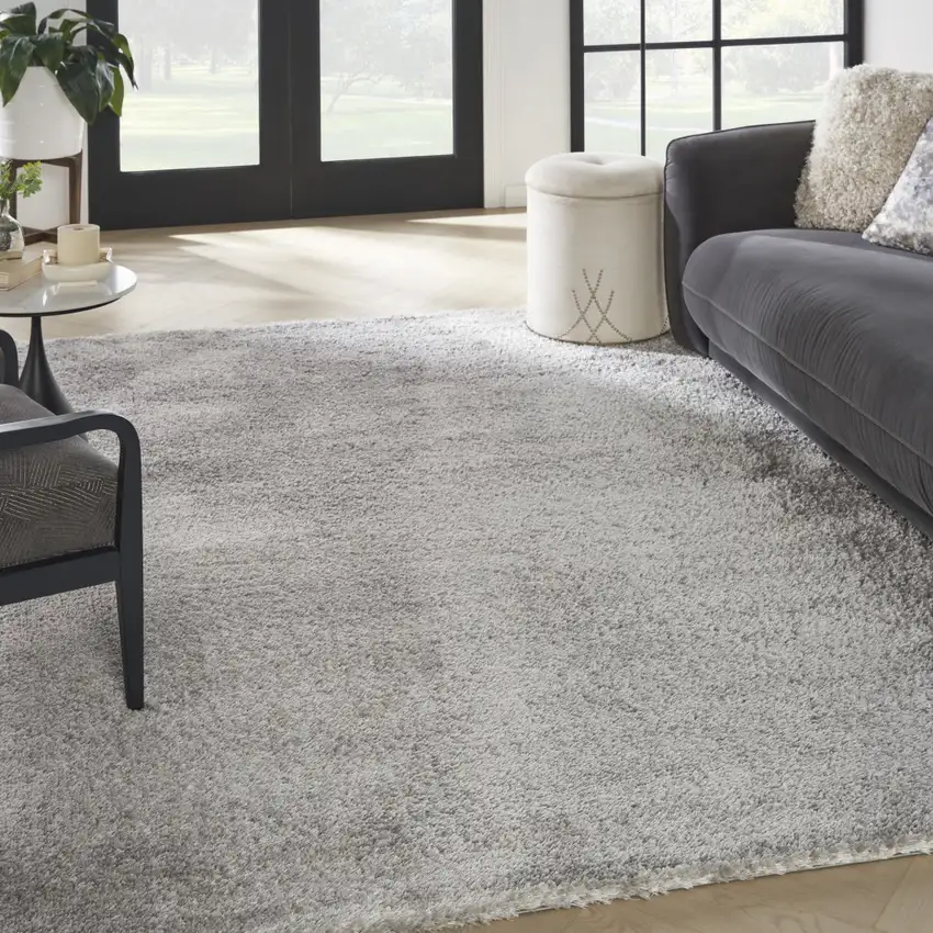 Gray Shag Area Rug Photo 4