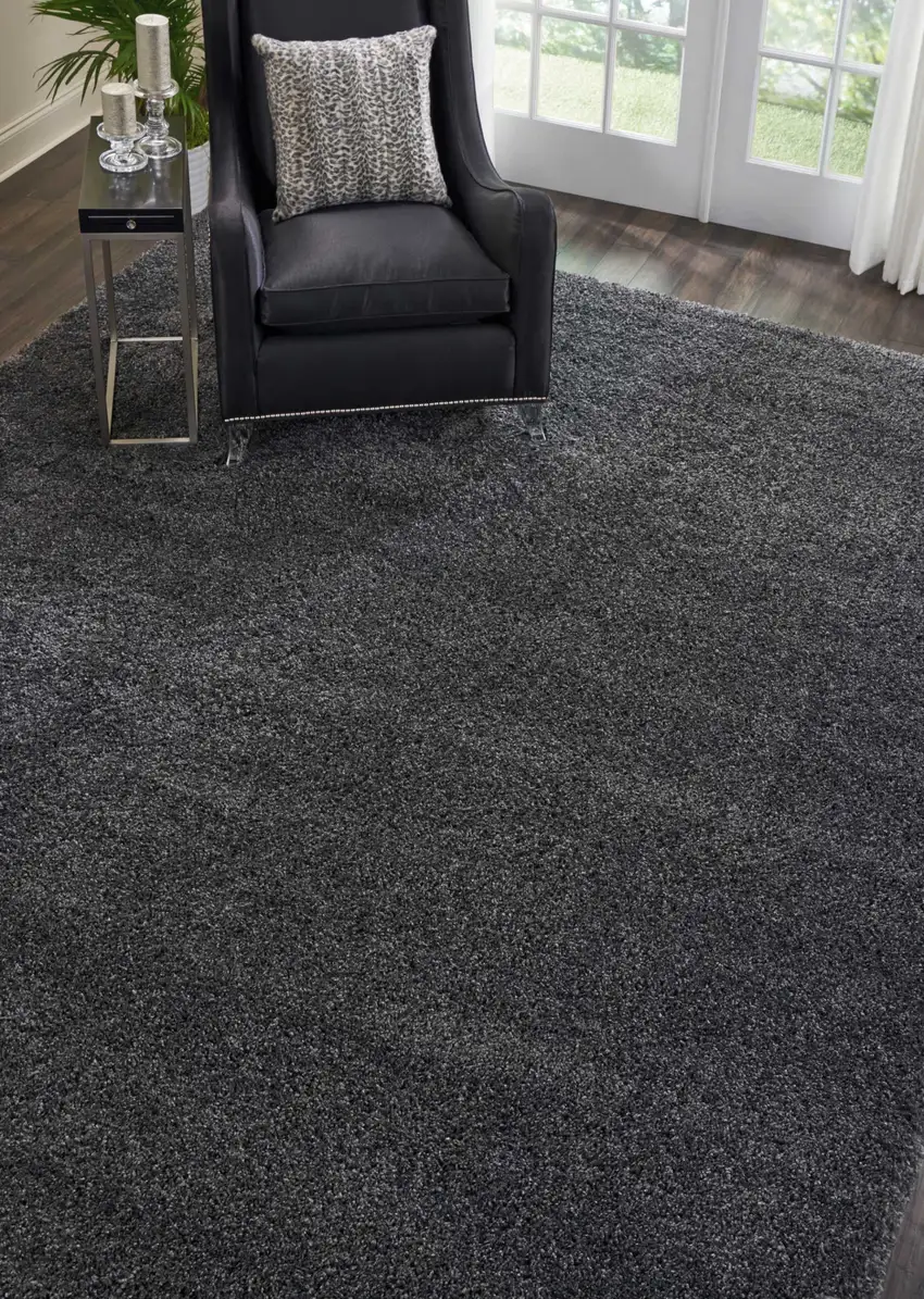 Gray Shag Area Rug Photo 7