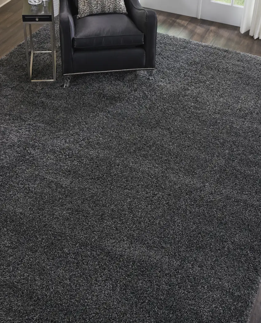 Gray Shag Area Rug Photo 6