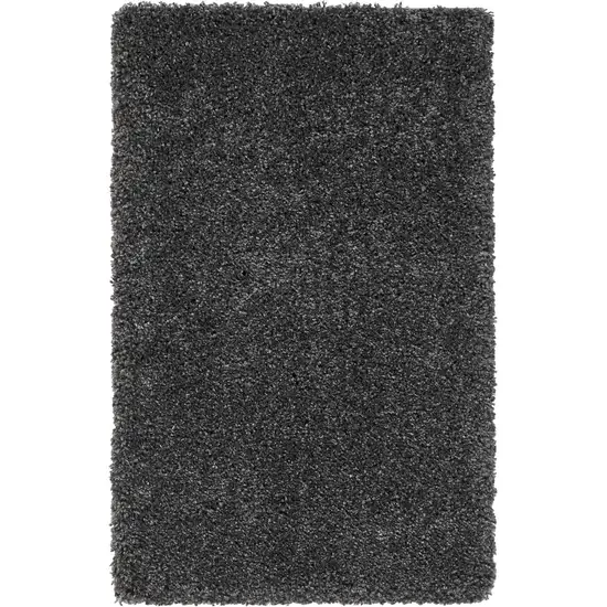 Gray Shag Area Rug Photo 4