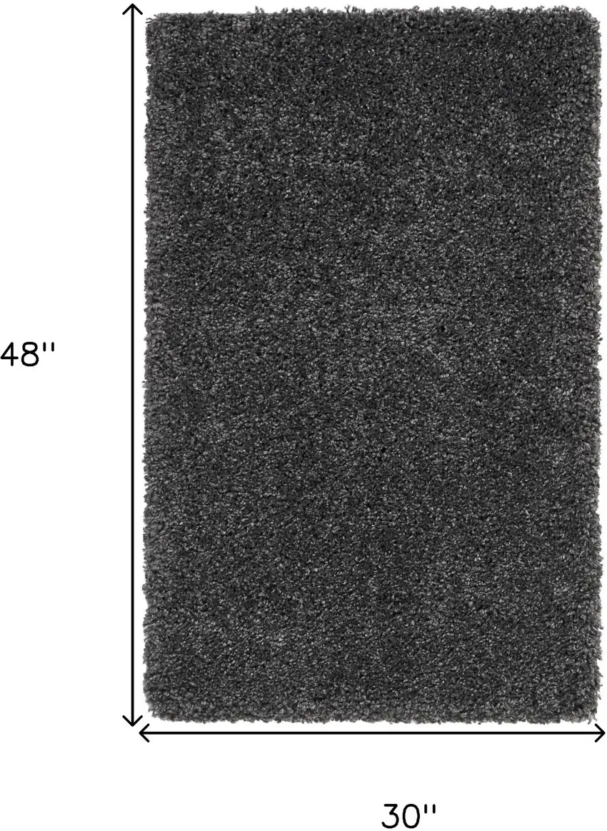 Gray Shag Area Rug Photo 3