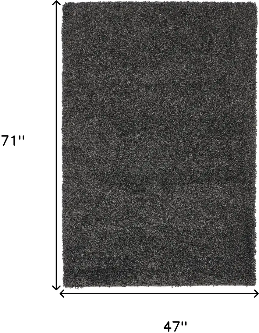 Gray Shag Area Rug Photo 3