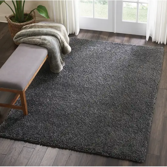 Gray Shag Area Rug Photo 6
