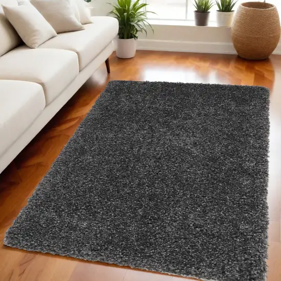 Gray Shag Area Rug Photo 1