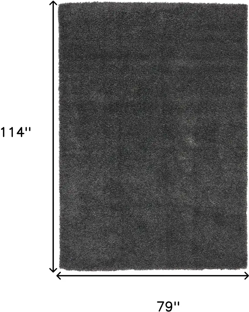 Gray Shag Area Rug Photo 3