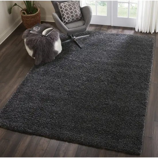 Gray Shag Area Rug Photo 4