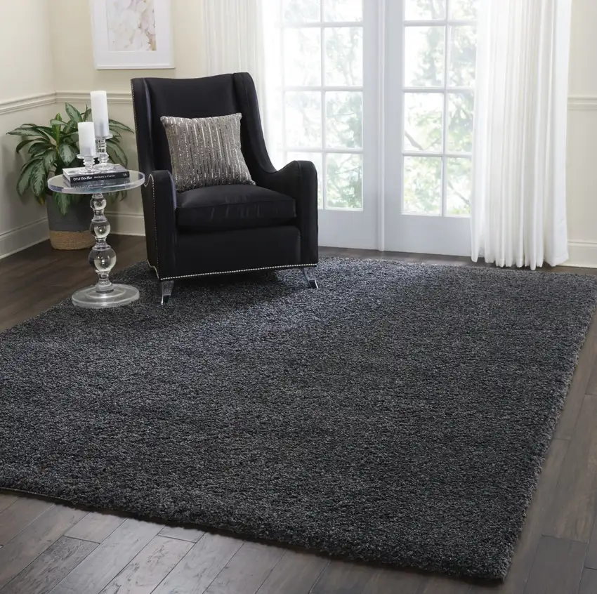 Gray Shag Area Rug Photo 4