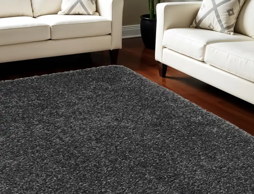 Gray Shag Area Rug Photo 1