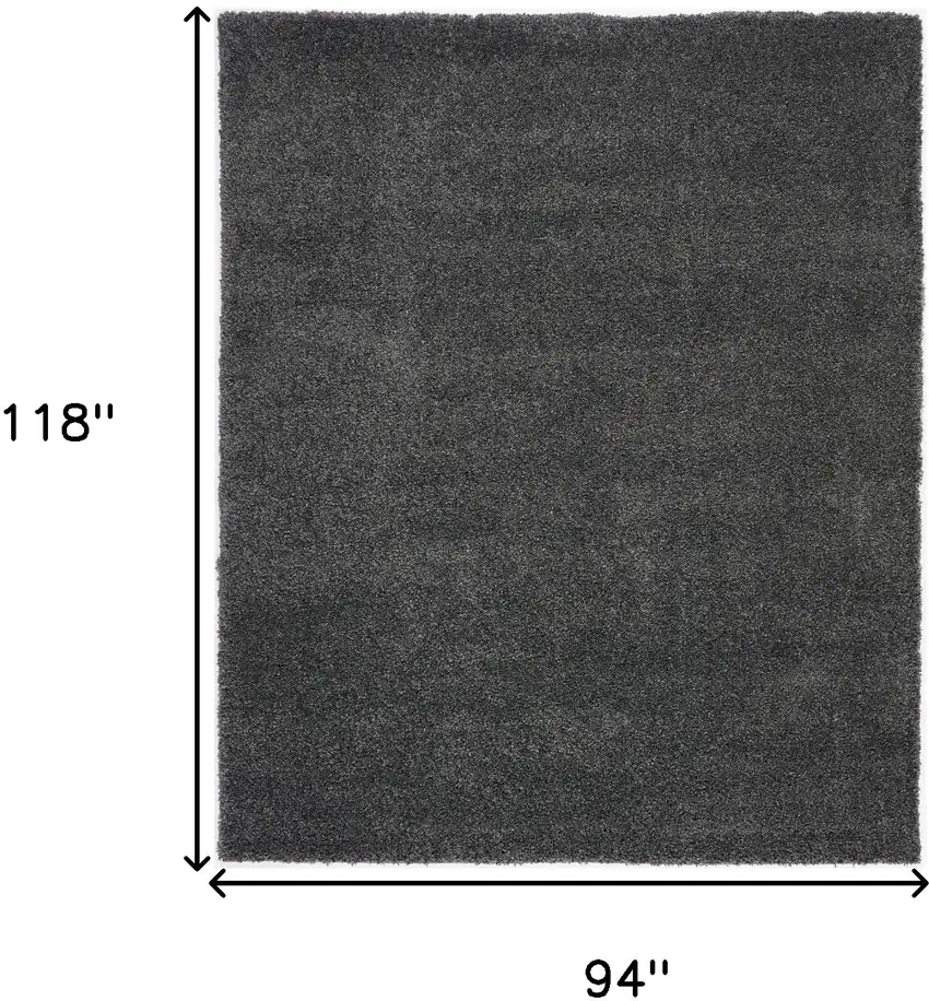 Gray Shag Area Rug Photo 3