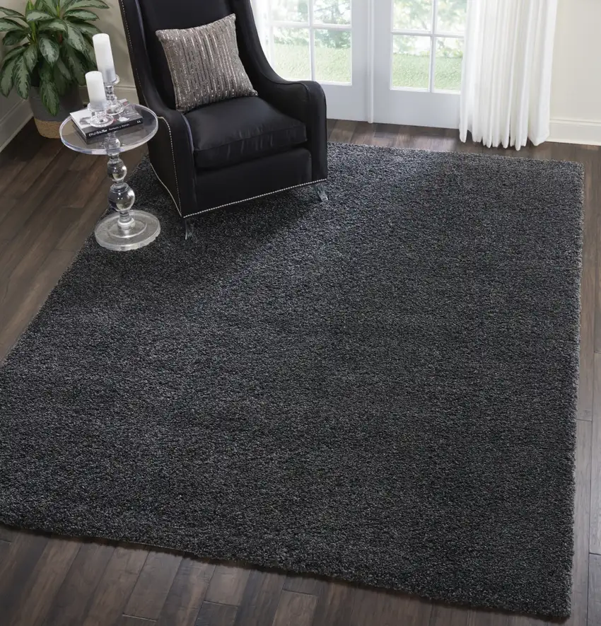 Gray Shag Area Rug Photo 5
