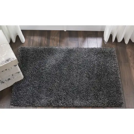 Gray Shag Area Rug Photo 3