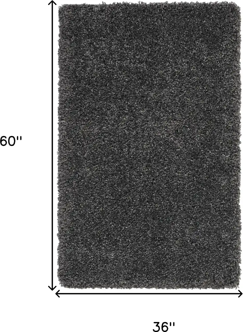 Gray Shag Area Rug Photo 3
