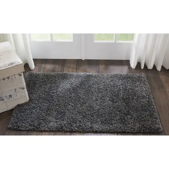 Gray Shag Area Rug Photo 4