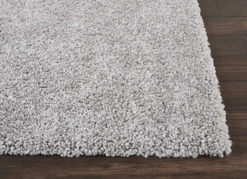 Gray Shag Distressed Area Rug Photo 7