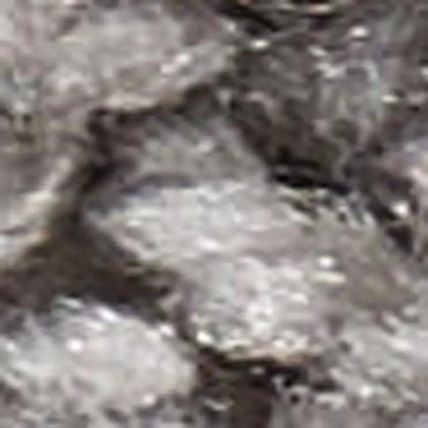 Gray Shag Distressed Area Rug Photo 1