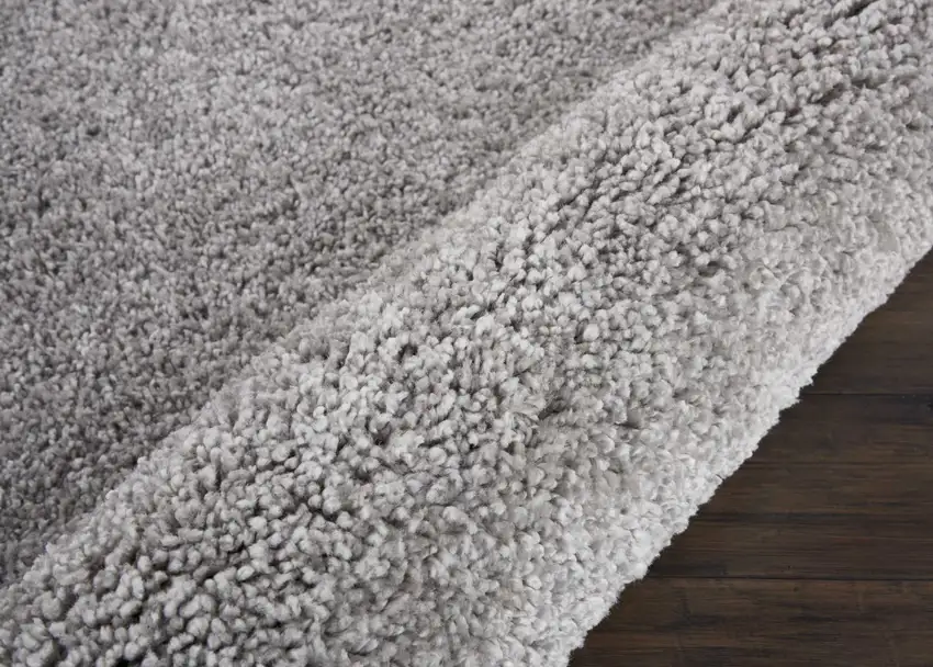 Gray Shag Distressed Area Rug Photo 9