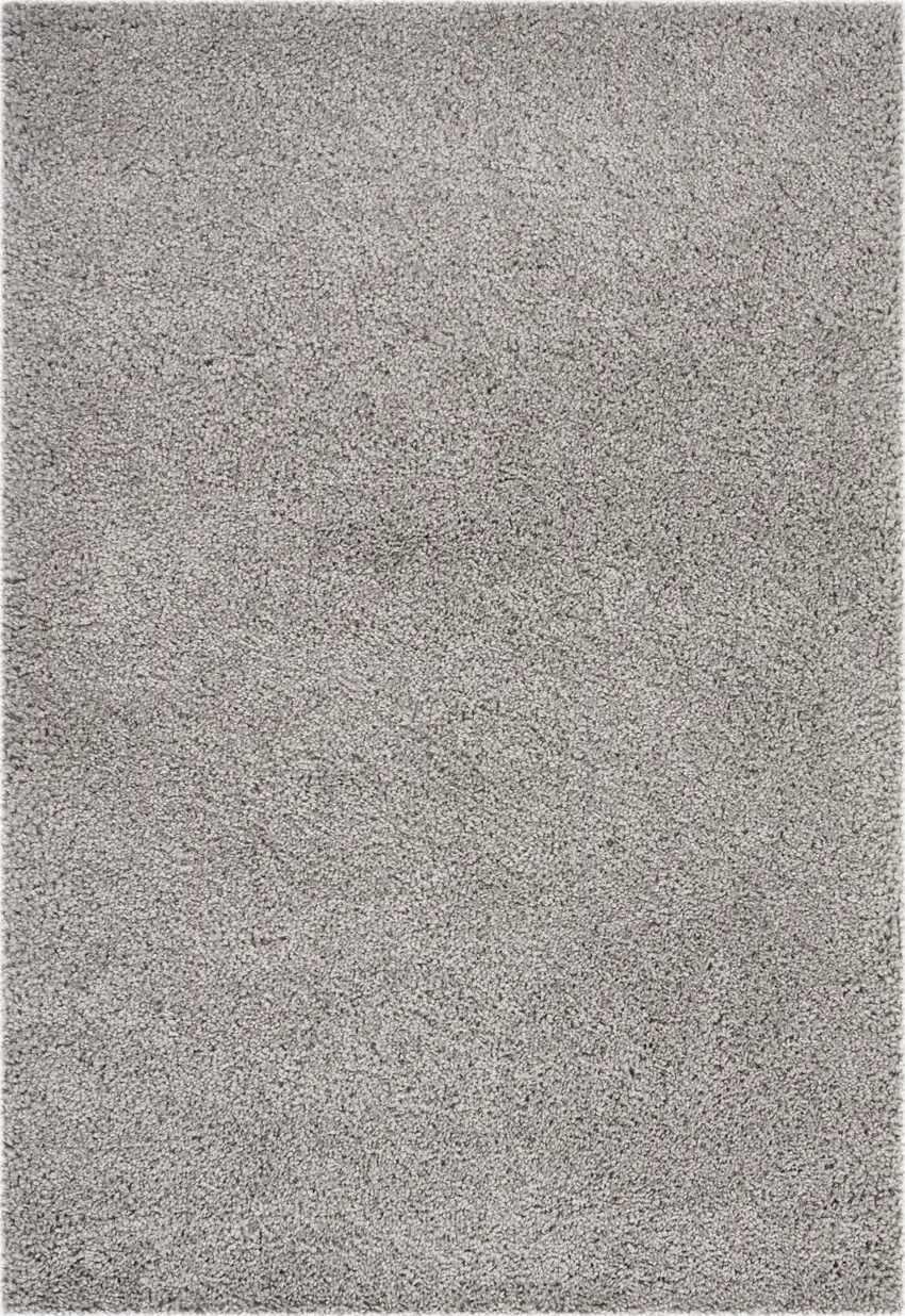 Gray Shag Distressed Area Rug Photo 1