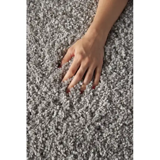 Gray Shag Distressed Area Rug Photo 6