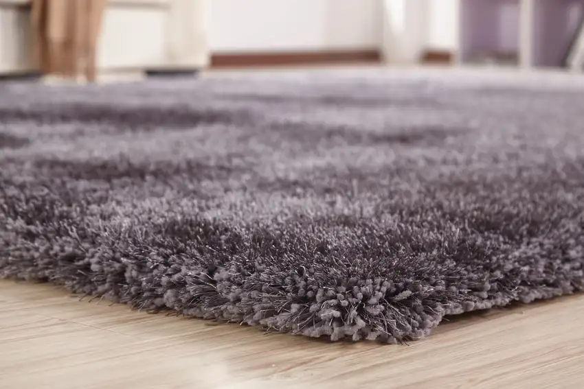 Gray Shag Hand Tufted Area Rug Photo 6