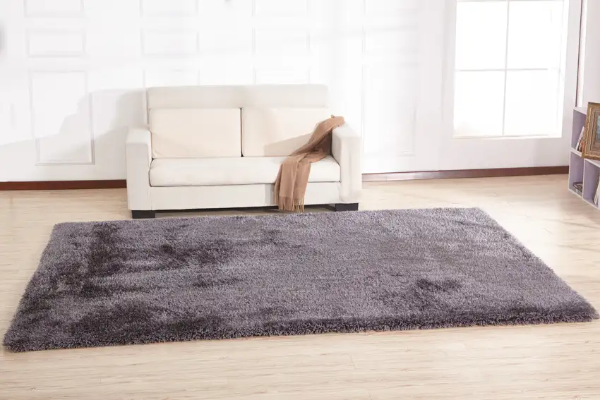 Gray Shag Hand Tufted Area Rug Photo 5