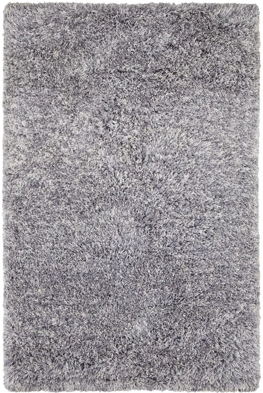 Gray Shag Hand Tufted Area Rug Photo 2