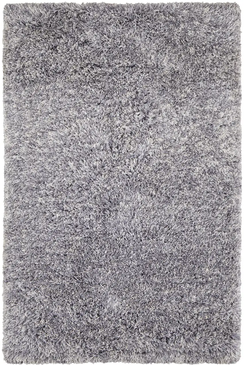 Gray Shag Hand Tufted Area Rug Photo 5