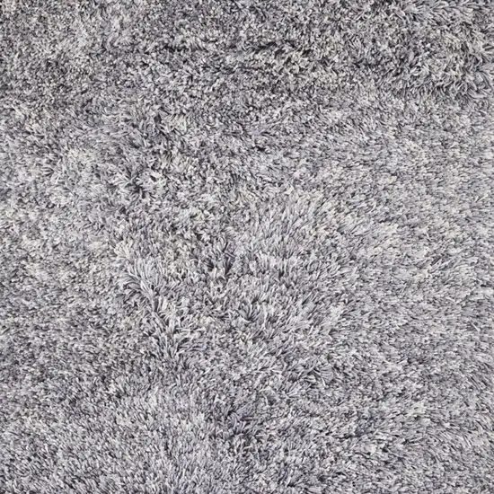 Gray Shag Hand Tufted Area Rug Photo 6