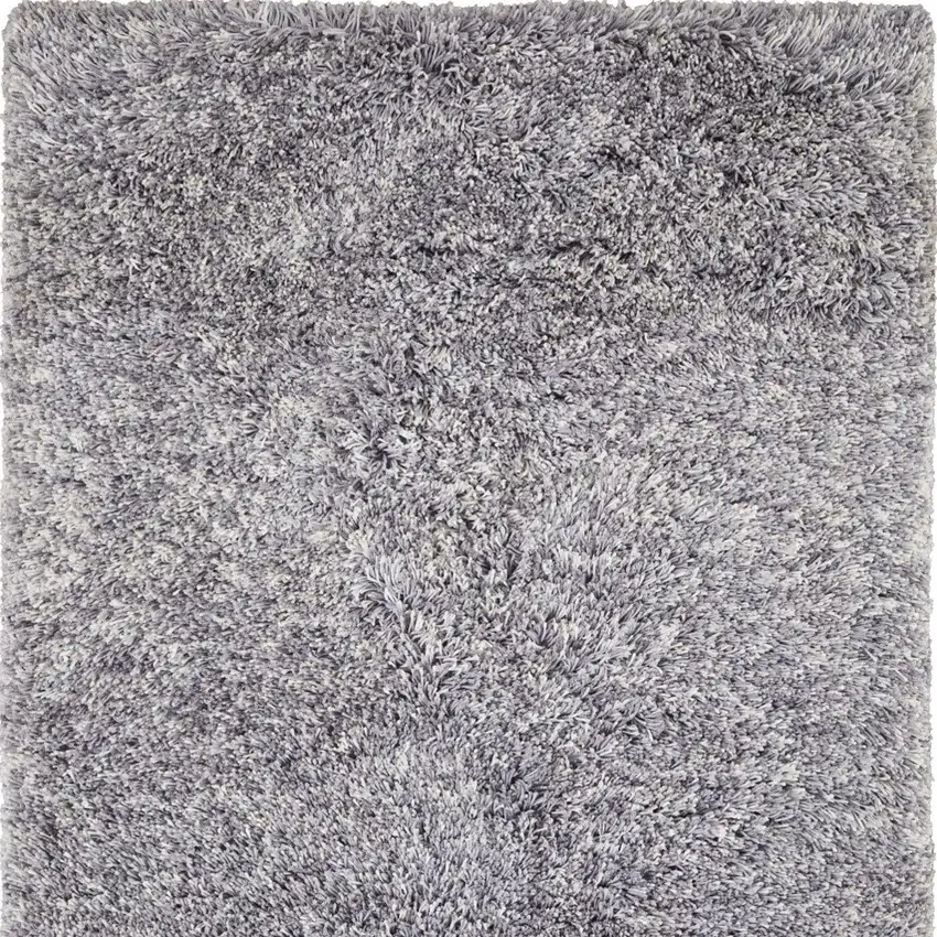 Gray Shag Hand Tufted Area Rug Photo 3