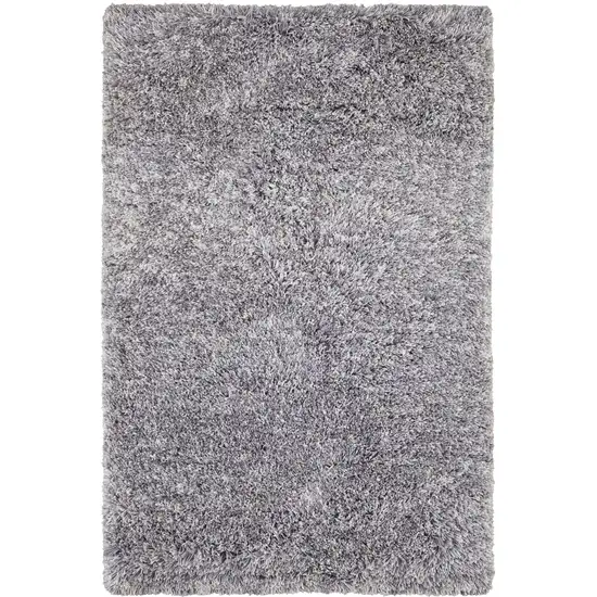 Gray Shag Hand Tufted Area Rug Photo 1