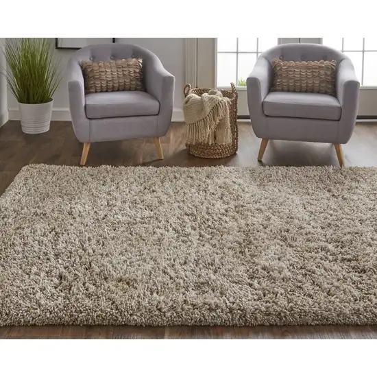 Gray Shag Hand Tufted Area Rug Photo 6