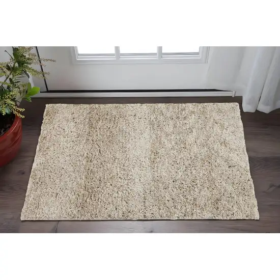Gray Shag Hand Tufted Area Rug Photo 1