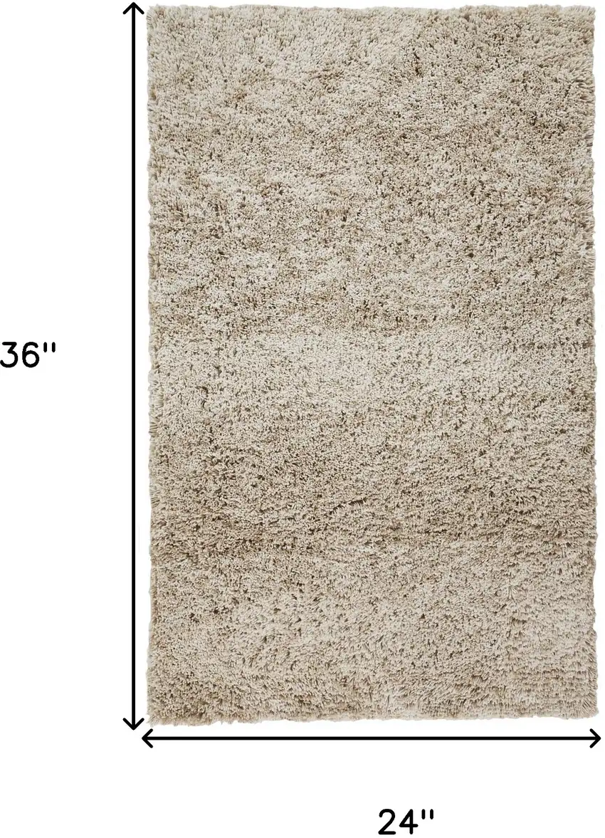 Gray Shag Hand Tufted Area Rug Photo 3