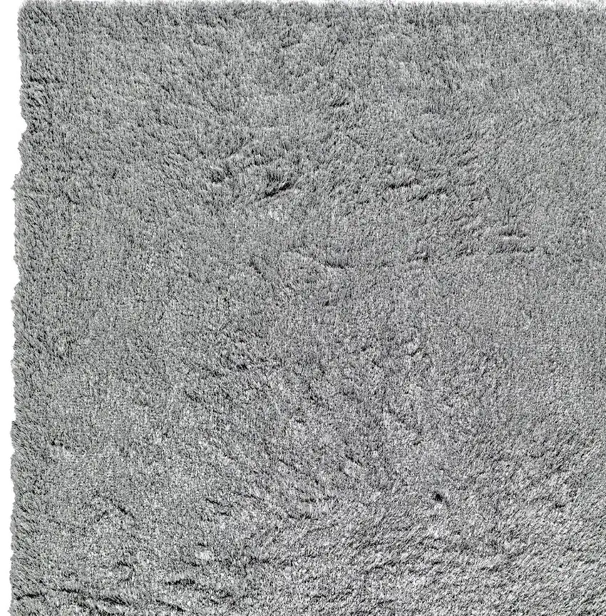 Gray Shag Hand Tufted Area Rug Photo 7