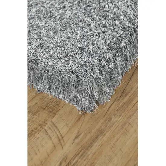 Gray Shag Hand Tufted Area Rug Photo 5