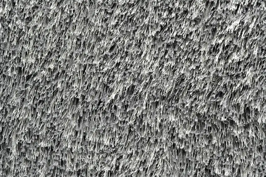 Gray Shag Hand Tufted Area Rug Photo 6
