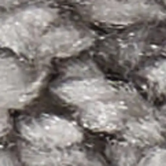 Gray Shag Power Loom Area Rug Photo 4