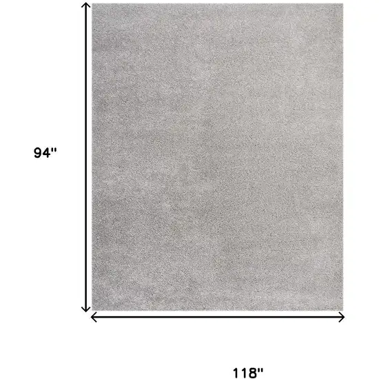 Gray Shag Power Loom Area Rug Photo 3