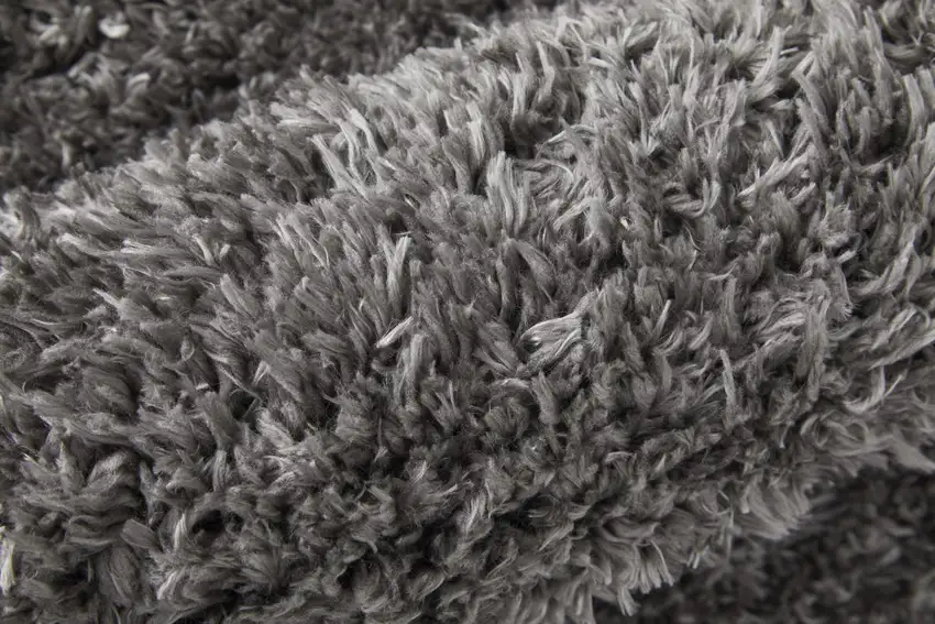 Gray Shag Power Loom Stain Resistant Area Rug Photo 8