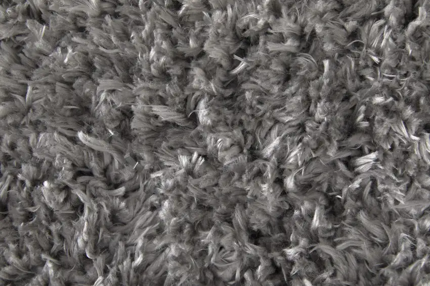 Gray Shag Power Loom Stain Resistant Area Rug Photo 9
