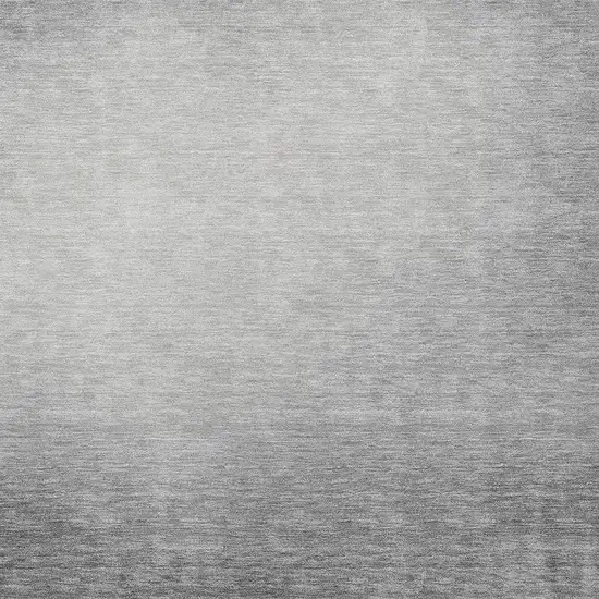 Gray Silver And Black Abstract Washable Indoor Outdoor Area Rug Photo 2