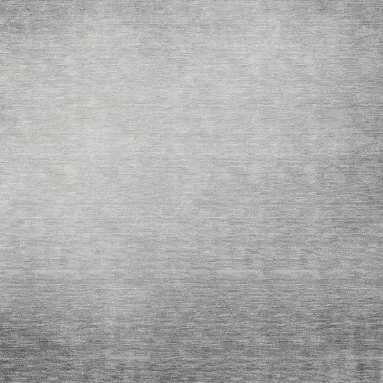 Gray Silver And Black Abstract Washable Indoor Outdoor Area Rug Photo 2