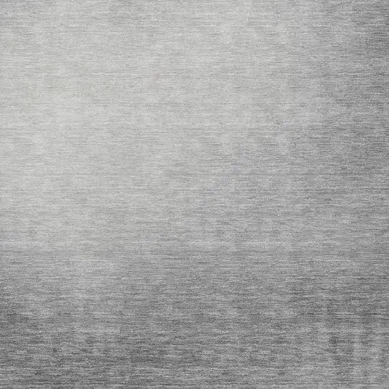 Gray Silver And Black Abstract Washable Indoor Outdoor Area Rug Photo 2