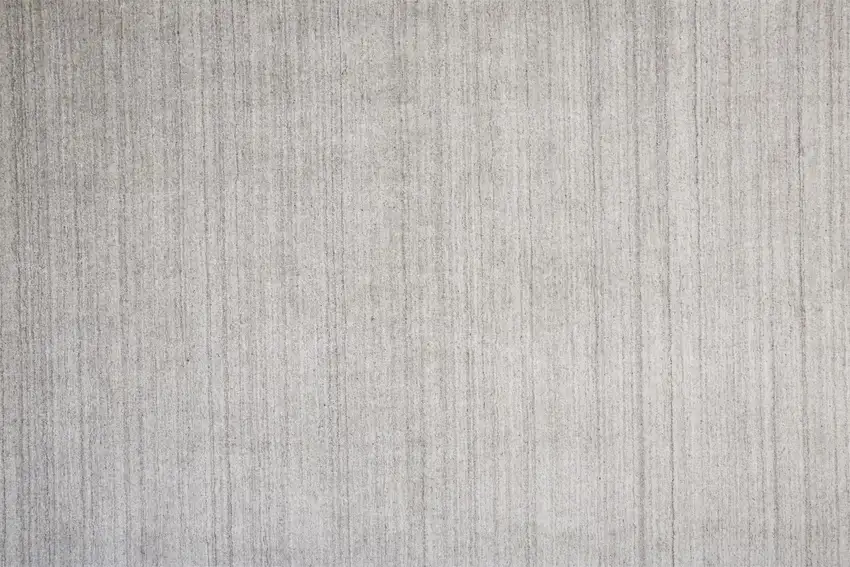 Gray Silver And Black Wool Hand Knotted Stain Resistant Area Rug Photo 6