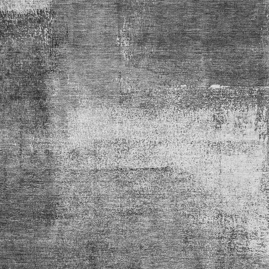Gray Silver And Charcoal Abstract Washable Area Rug With UV Protection Photo 4