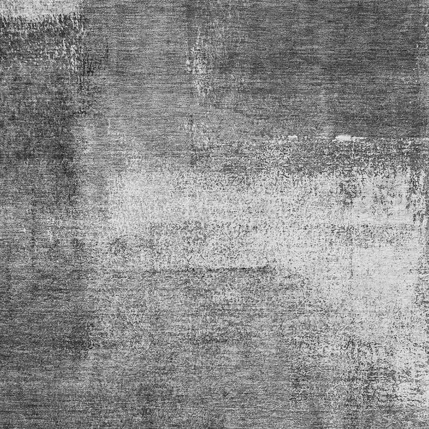 Gray Silver And Charcoal Abstract Washable Area Rug With UV Protection Photo 4
