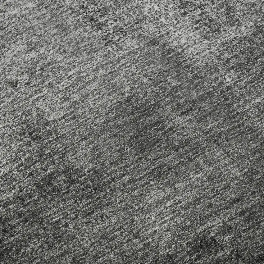 Gray Silver And Charcoal Abstract Washable Area Rug With UV Protection Photo 1