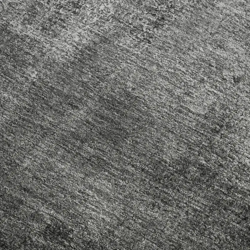 Gray Silver And Charcoal Abstract Washable Area Rug With UV Protection Photo 3