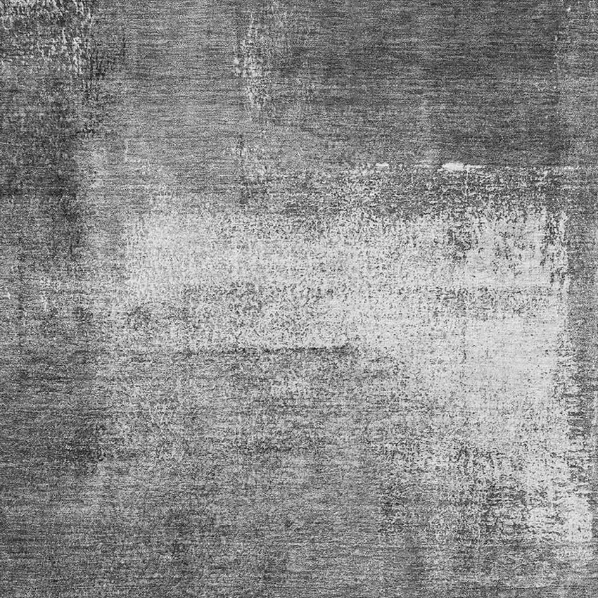 Gray Silver And Charcoal Abstract Washable Area Rug With UV Protection Photo 5
